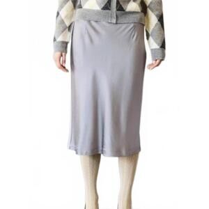 NEW BRAZEAU TRICOT silky lady skirt in feather